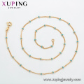 44825 xuping new arrival simple18k banhado a ouro cadeia colar de jóias de moda de China por atacado